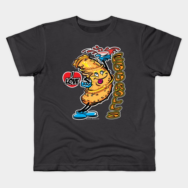 I Love Egg Rolls Kids T-Shirt by eShirtLabs